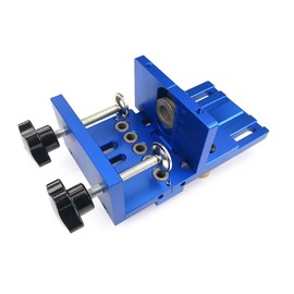 Yuantenhwy Universal High Precision Jig Dowel Cam Jig Kit with 5 Dowel Drilling Sleeves (6/8/10mm), Wood Hole Drilling Guide Woodworking Position for DIY Wood working,Furniture Repair,etc