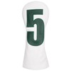 SHABIER White Golf Driver Headcover with No.5 Design for Golf