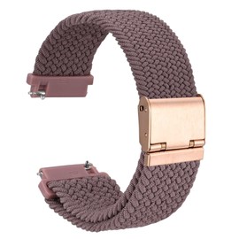WOCCI Nylon Watch Strap, Stepless Wrist Adjustment, Smart Watch Replacement Band, Available Lug Sizes: 0.71 inches (18 mm), 0.75 inches (19 mm), 0.79 inches (20 mm), 0.83 inches (21 mm), 0.87 inches
