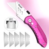Vickay Folding Utility Knife, Box Cutter with 5 SK5 Quick