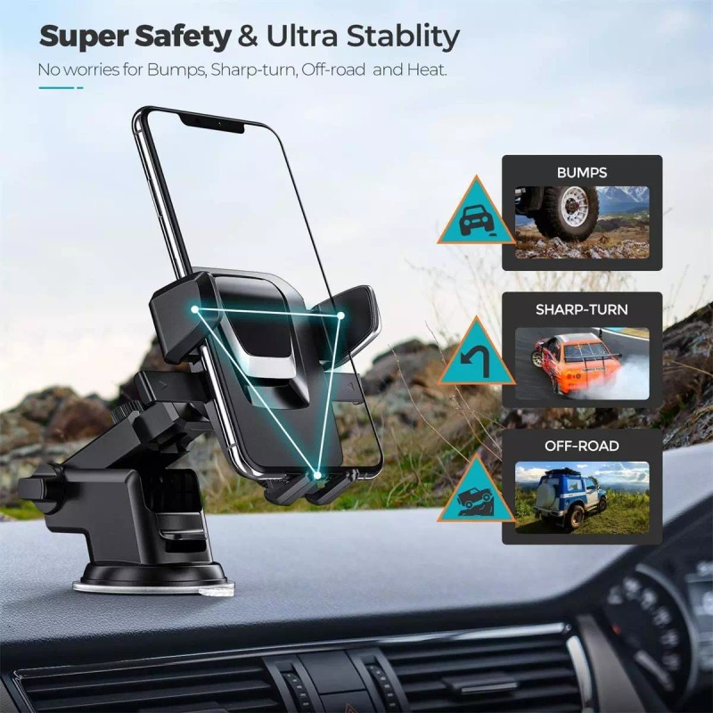 Car Phone Holder Dashboard Windshield Car Mount for iPhone 16