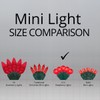 70 G12 Red Globe Christmas Lights, 24 ft LED Red