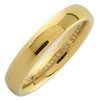 MJ Metals Jewelry Gold Plated Polished 4mm Stainless Steel Wedding