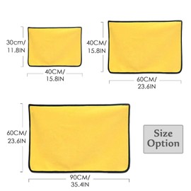 ILLUVA Extra Thick Microfibre Cleaning Cloths Towels, Super Absorbent Micro Fibre Plush Cloths for Car Wash, Cleaning and Drying - Medium 15.8 x 23.6inches(2PCS)