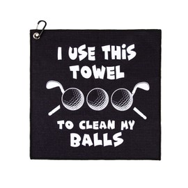 AJFHKJ Golf Towel, Printed Golf Towels for Golf Bags with Clip, Golf Accessories Funny Golf Gift for Men Women Golf Fan Golfer Husband Boyfriend Dad, Birthday Gifts for Golf Fan(3)