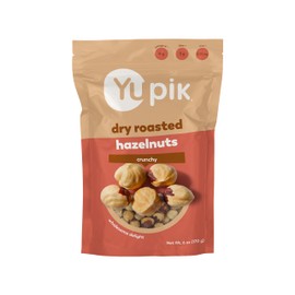 Yupik Dry Roasted Hazelnuts, 6 Oz, Gluten-Free, Kosher, Crunchy Nuts, Filberts, Oil-Free, Unsalted Nuts, Healthy Snacks