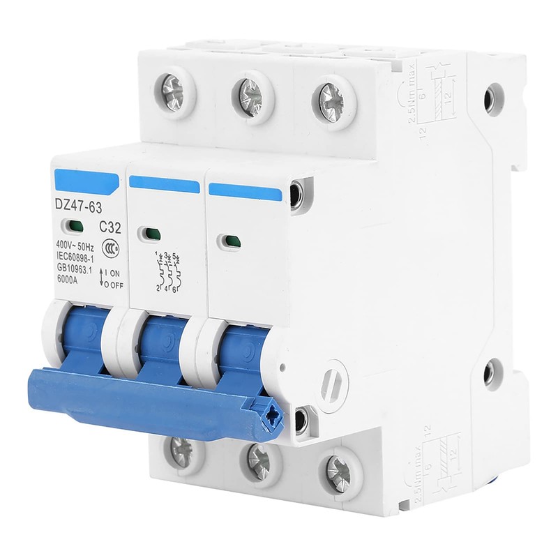 32 Amp Circuit Breaker B32A 3-Pin Din Senen Power Uncter