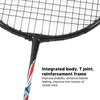 2 Player Badminton Racket Set Ferroalloy Integrated for Beginner Amateur