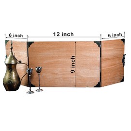 Game Master Screen made for Board Role Playing Game - Wooden Handcrafted GM Screen Set - DM Gift Idea - Gifts for Him and Her (Medium 12x9" Foldable, Yggdrasil)