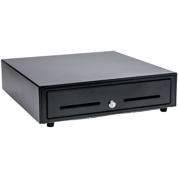 Star Micronics CD3-1616 5 Bill / 8 Coin Value Series Cash Drawer with 2 Media Slots and Included Cable (16" x 16") - Black