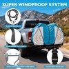 Bike Cover for Transport on Rack,15Mil Thickness PE Material,Elastic Straps