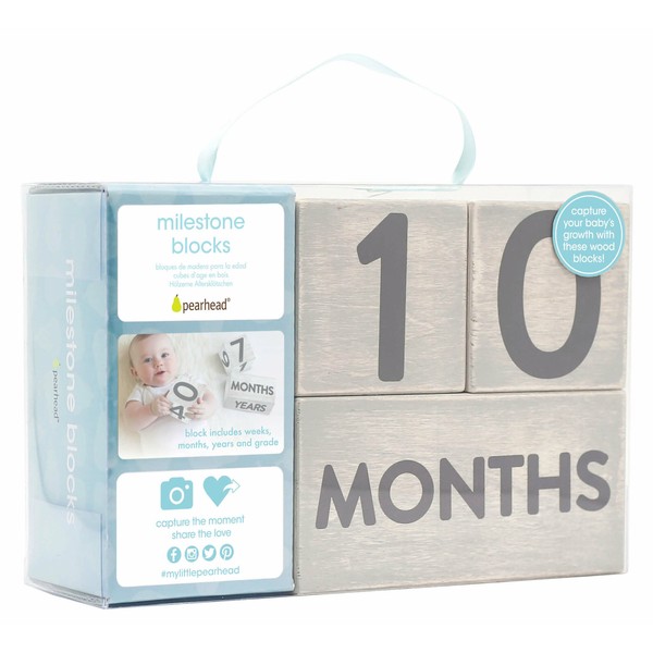 Pearhead Wooden Age Blocks Grey