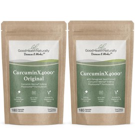 GOOD HEALTH NATURALLY BECAUSE IT WORKS! CurcuminX4000® with Fenugreek | Herbal Supplement - Refill Pouch