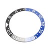 38mm Diameter Black Blue Watch Bezel Insert Base Ring White