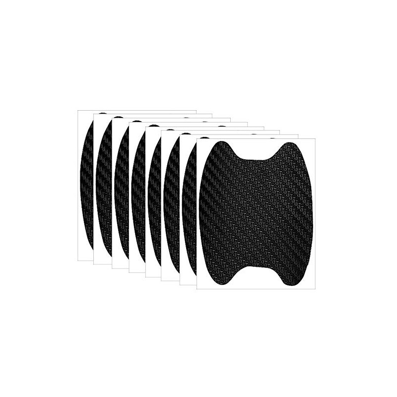 Universal 3D Carbon Fiber Stickers Car Door Handle Paint Scratch