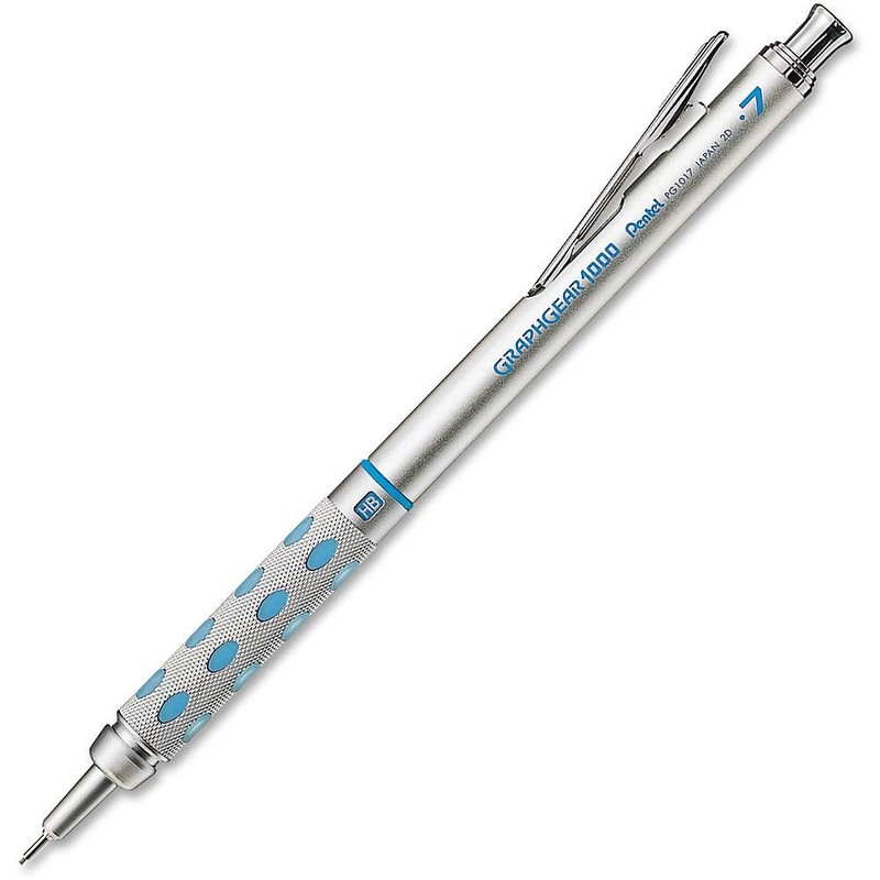 Pentel GraphGear 1000 - Lápiz de Dibujo Automático, Azul, 0.7mm