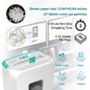Bonsaii Secure Shredder, Home Office Shredder, high Security, 6-Sheet, Cross-Cut