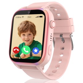4G Smartwatch Children, Children's Smartwatch with GPS and Phone Watch for Children with SOS, Video Calls, Voice Chat, School Mode, Alarm Clock, Camera, IP68 Waterproof Children's Watch Gifts for
