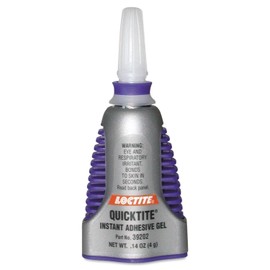 Loctite 39202 QuickTite Instant Adhesive Gel, 0.14 oz. Bottle, Clear