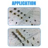 BESTYCHAO Rivet Nut, 120pcs Zinc Plated Steel Flat Head Threaded