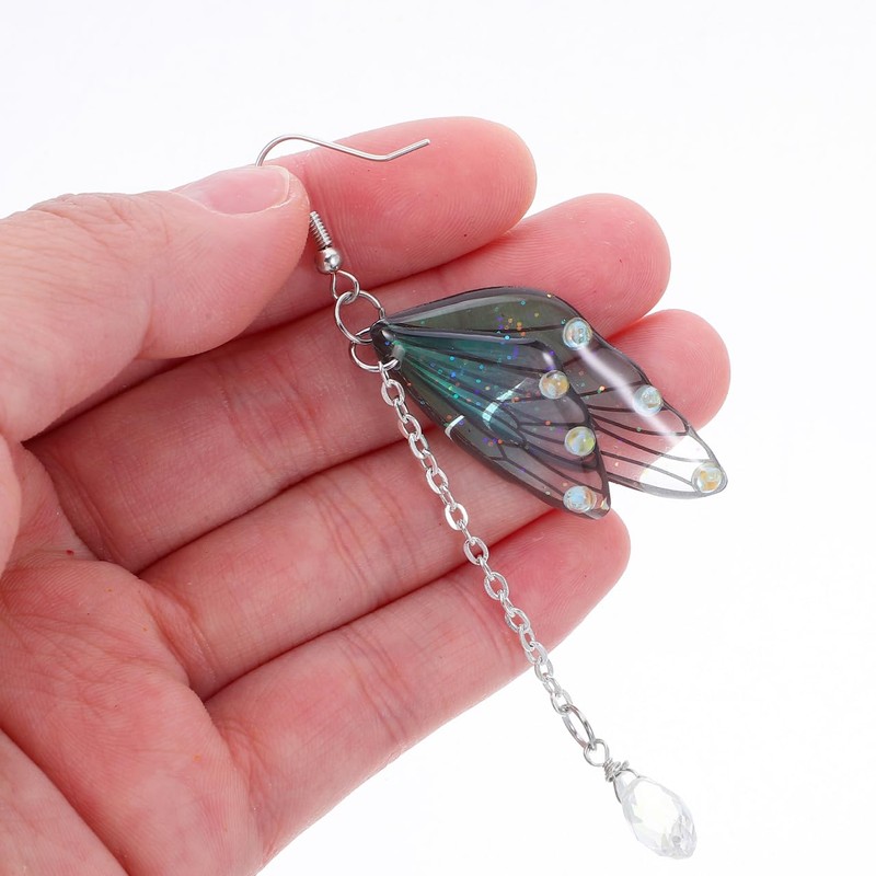 AUTSUPPL Orecchini pendenti con strass eleganti per donne, accessori per