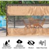 Heavy Duty Outdoor Clear Panel Curtain 18 oz Waterproof PVC