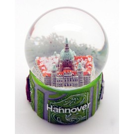 London Souvenir Snow Globe Town Hall Hannover No 30024
