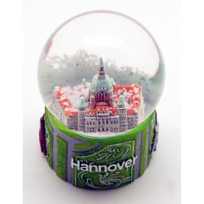 London Souvenir Snow Globe Town Hall Hannover No 30024