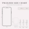 TWEEZERMAN 트위저만 홀리그래픽 마이크로 미니 슬랜트 포인트 핀셋 세트 -