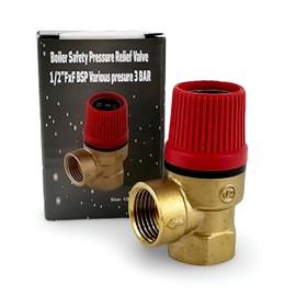 Boiler Safety Pressure Relief Valve 1/2 Inch FXF BSP Presure 3 Bar