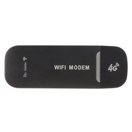 4G LTE USB Dongle Router Black for up to 10 Users, Stable Connection, Easy Connection, USB Plug and Play, 4G LTE Router for Hotspot with Micro SIM Card for Phone PC