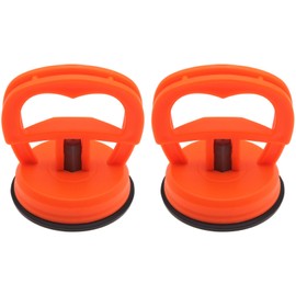 LBTODH 2PCS Heavy Duty Suction Cup Small Dent Puller for Car Dent Removal, Tiles, Glass, Screen and Objects Moving(Orange)
