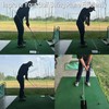 LOVMEAD Golf Alignment Sticks Holder, Golf Training Aids Iron Plate