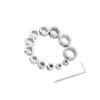 12pcs 3-16mm Stainless Steel Drill Depth Stop Bit Collar Set