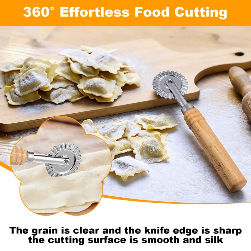 LIQWEI Pasta Cutter Wheel, Pastry and Pasta Cutter Wheel Pastry