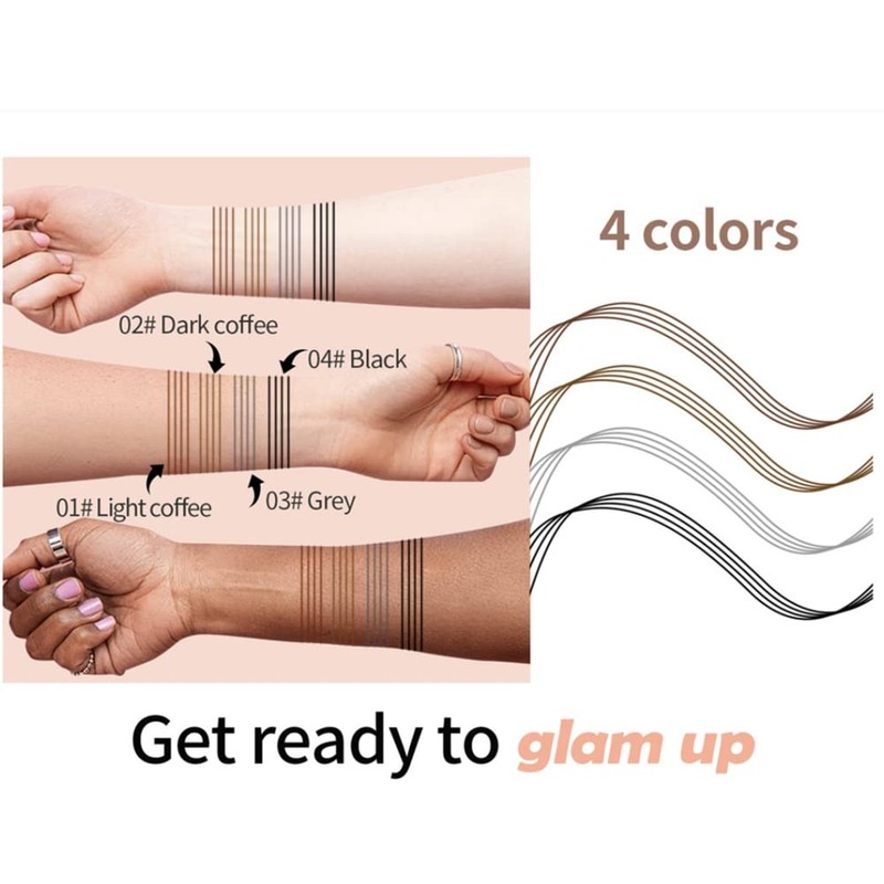 Waterproof Tattoo Eyebrow Pencil, Liquid Eyebrow Pencil, Professional Makeup Eyebrow