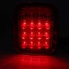 Luz trasera de freno Qiilu, 16 LED luz de marcha