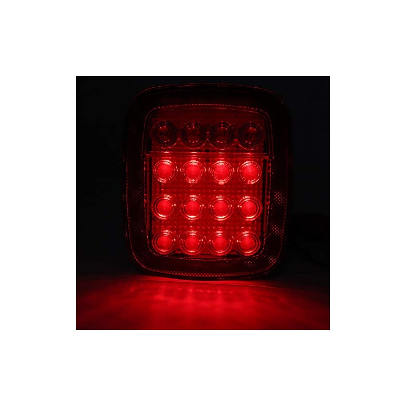 Luz trasera de freno Qiilu, 16 LED luz de marcha