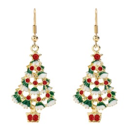 Christmas Earrings, Christmas Earrings Women, Dangle Earrings, Creative Christmas Earrings, Christmas Earrings Children, Earrings for Women, Christmas Decorations for Girls and Women, Plastic, No