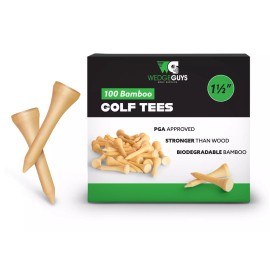 Wedge Guys New Wedge Guys Bamboo Golf Tees Bulk - Choose Size - Choose Quantity - 1-1/2" 500 Count