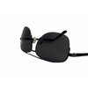 square aviator BIFOCAL READING SUNGLASSES gunmetal frame dark gray lens