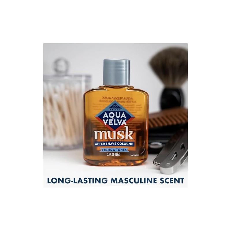 Aqua Velva After Shave, Musk, 3.5 Ounce- Pack of 2