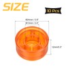 MECCANIXITY 10 Pcs Footswitch Toppers Guitar Pedal Button Caps Plastic