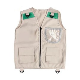 Perfeclan Kids Explorer Vest and Hat Costume Outdoor Adventure Kits Backyard Cargo Vest Accessories Kids Cargo Vest for 3-12 Years Old, S