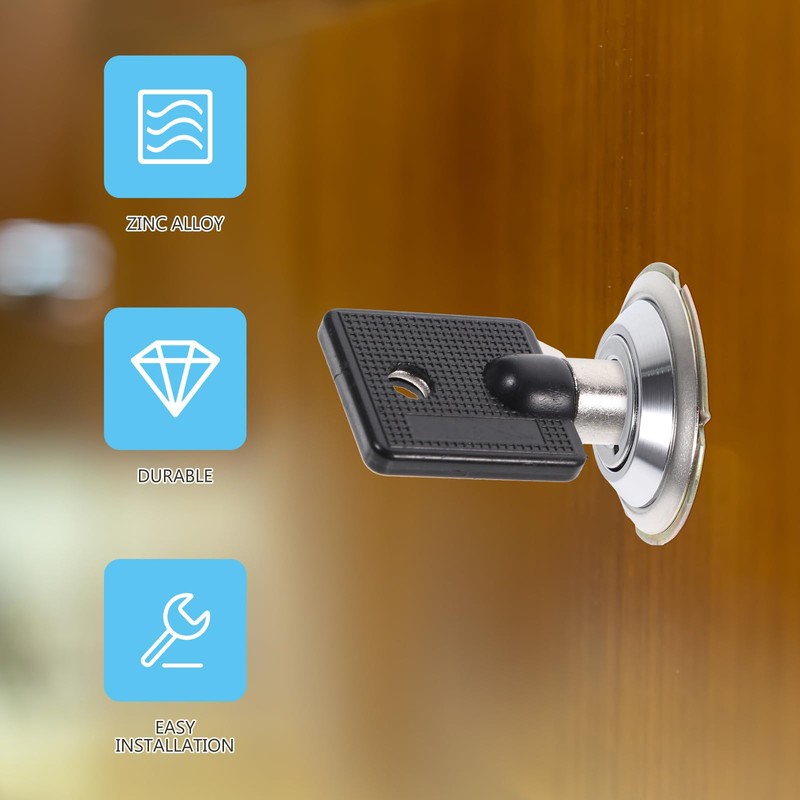 VILLCASE Tubular Cam Lock Zinc Alloy with Key for Vending