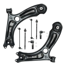 KAX Front Lower Control Arm w/Ball Joint Ball Joints & Sway Bar Stabilizer Link Tie Rod for 2011-2018 Volkswagen Jetta Suspension Kit K621949 K621950 8pcs
