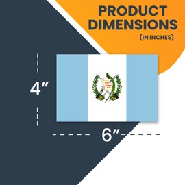 Magnet Me Up Guatemala Guatemalan Flag Car Magnet Decal, 4x6 Inches, Heavy Duty Automotive Magnet for Car, Truck SUV