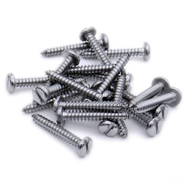 No.8 x 0.625 (4.2mm x 16mm) Slot Pan Self-Tapping Screw - Stainless Steel (A2) (Pack of 20)