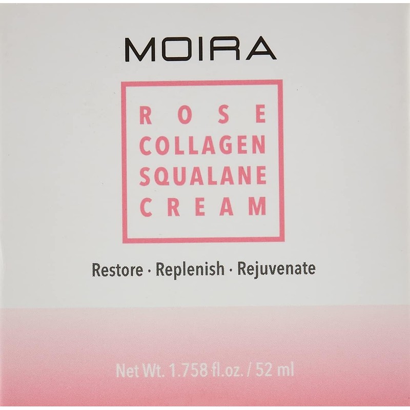 Moira Skincare Crema Facial de Colágeno, Escualano y Rosa