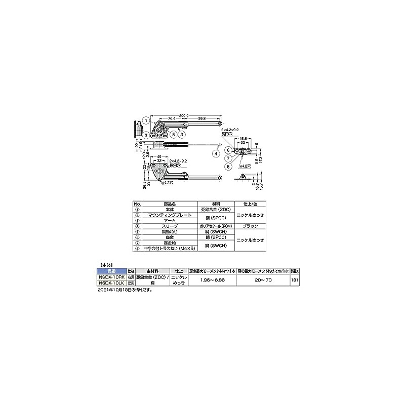 sugatune工業 Lamp Stamp sohutodaunsute- NSDX – 10RK Right for NSDX